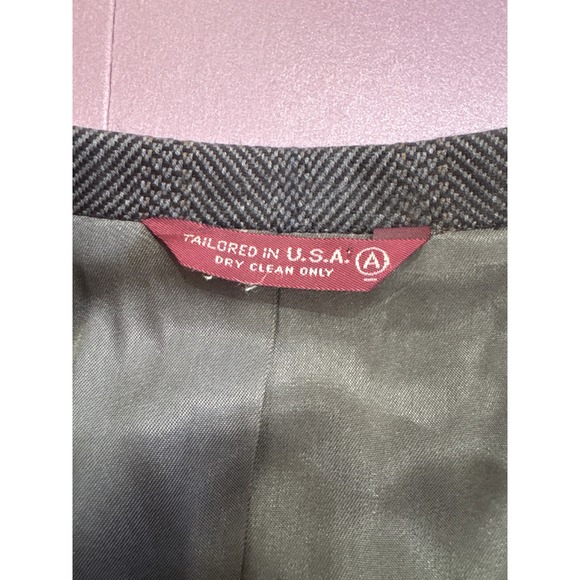 Vintage Bert Pulitzer Gray pure Wool Blazer Jacket Tailored USA‎ Fits 44R to 46R - Picture 4 of 13